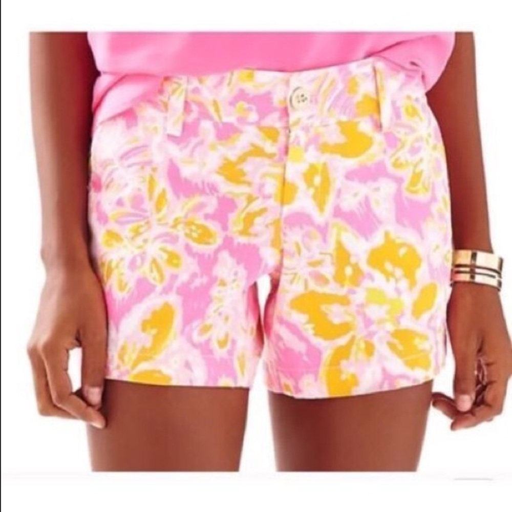 Lilly Pulitzer Orange Pink Callahan Shorts 4